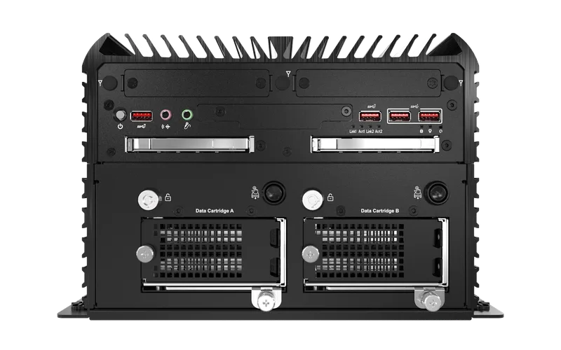 RCO-6000-CML-4NS AI Edge Inference Computer w/ LGA 1200 for Intel 10th Gen CPU & W480E PCH, 4x U.2 15mm NVMe, Software R