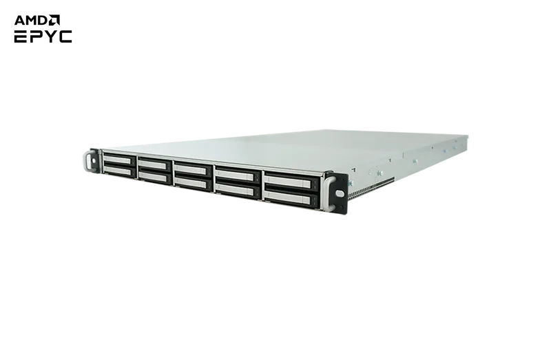 FlacheSAN1N10U-UN 1U 10 BAYS NVMe U.2 PCIE X4 SINGLE EPYC 500W HRP
