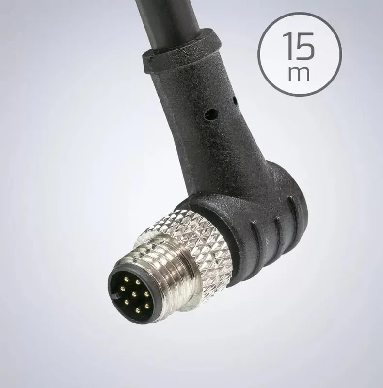 M8 GPIO 8-pin Cable [Right Angle, Up(Triton) / Down(Atlas & Helios)]-15m