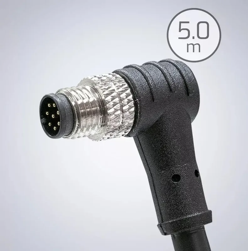 M8 GPIO 8-pin Cable [Right Angle, Down(Triton) / Up(Atlas & Helios)]-5.0m