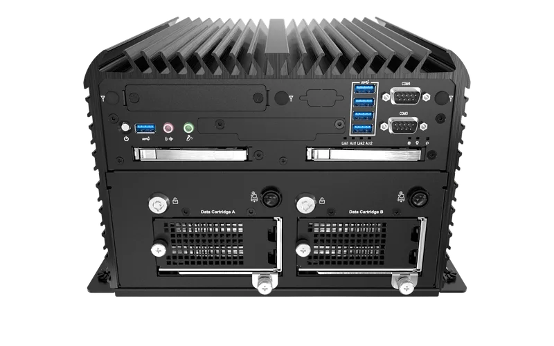 RCO-6000-CFL-4NH AI Edge Inference Computer with LGA 1151 for 9th Gen Intel® CPU & Q370 PCH, 4x U.2 15mm NVMe, Hardware