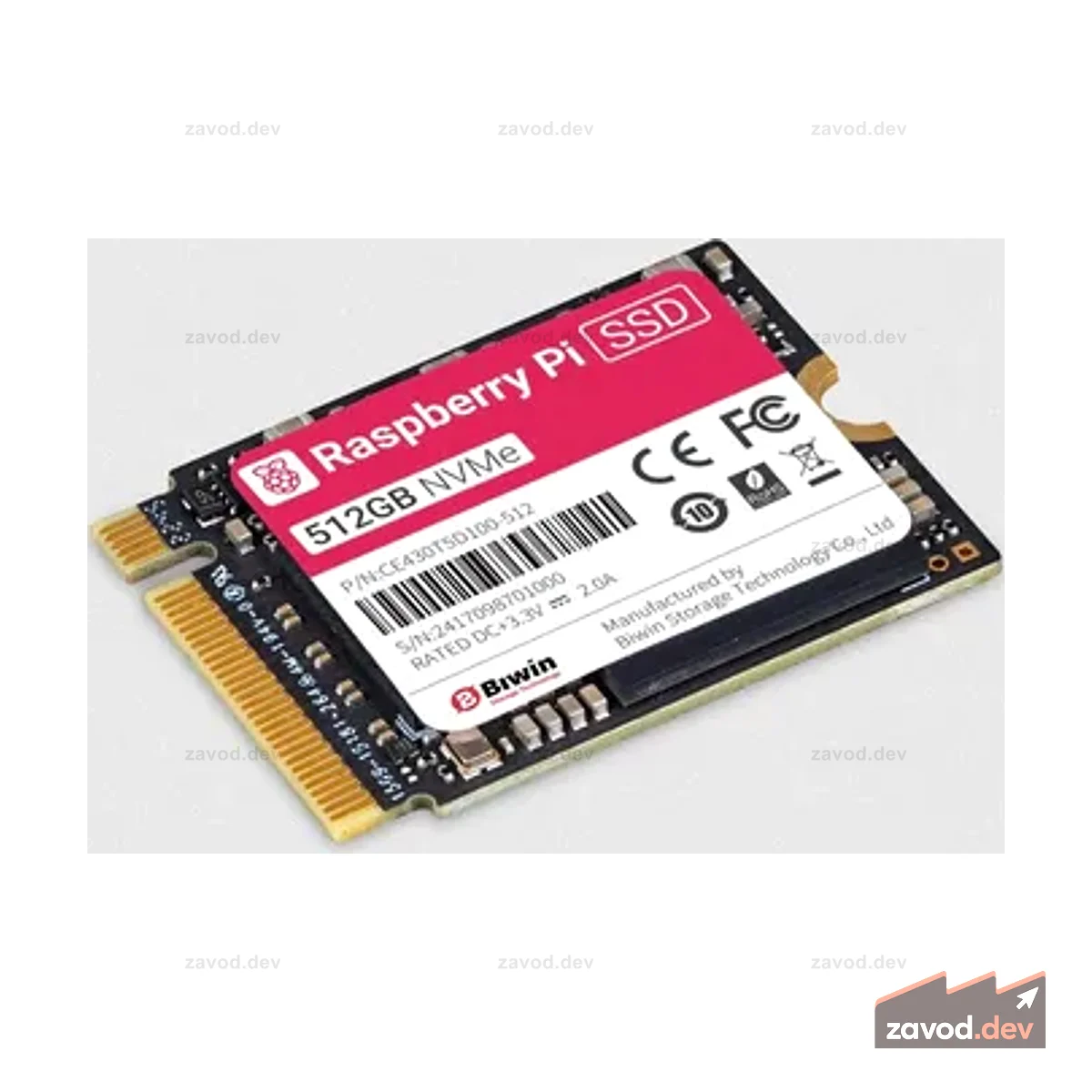 Raspberry Pi NVME M.2 2230 SSD - 512GB