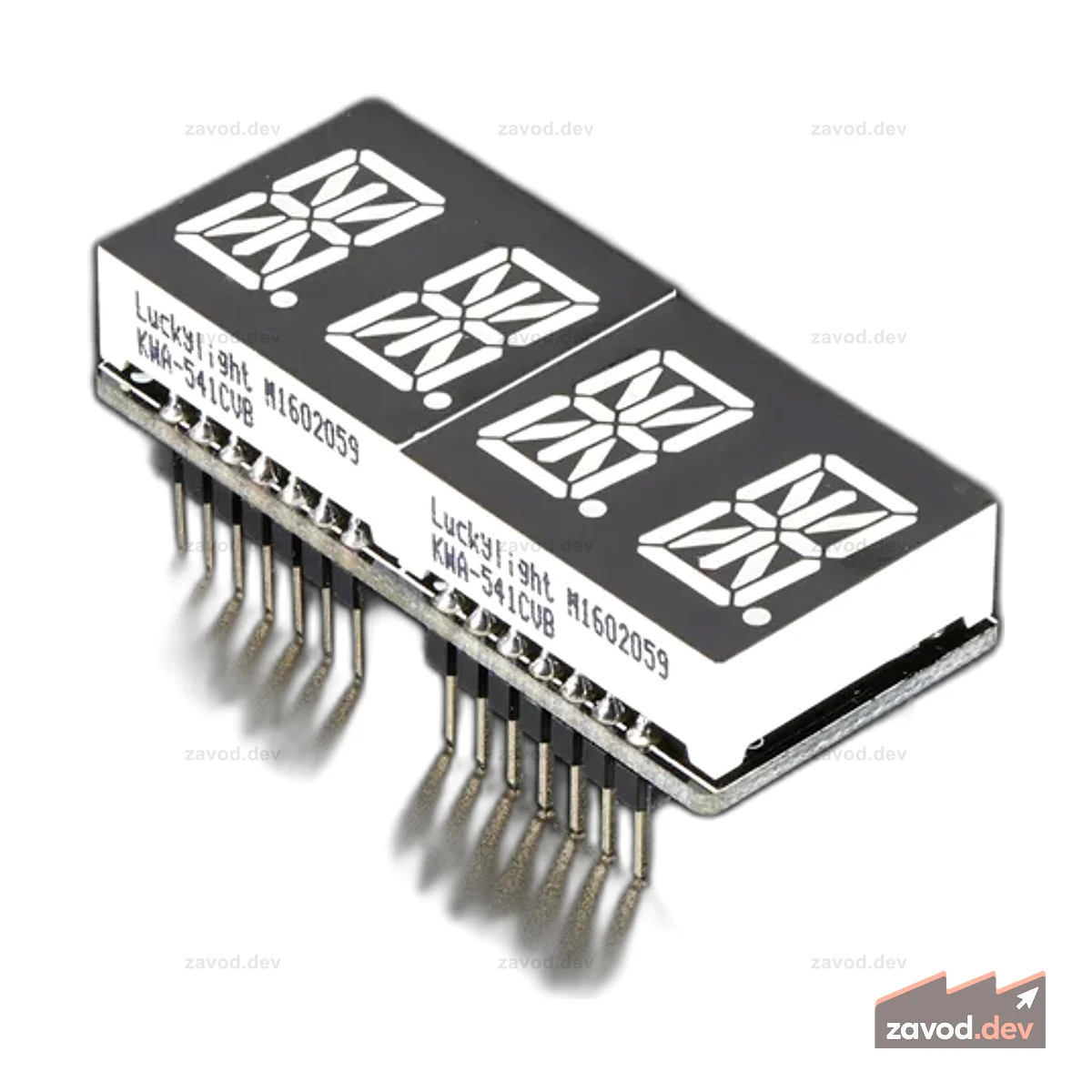 Adafruit 0,54 Четырехбуквенно-цифровой дисплей FeatherWing - зеленый
