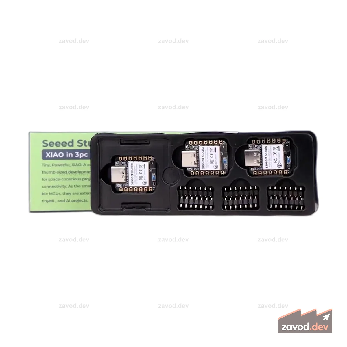 XIAO ESP32C6 в упаковке из 3 шт. — 2,4 ГГц Wi-Fi 6, BLE 5.0, Zigbee, Matter, Thread, встроенная антенна и интерфейс внешней антенны