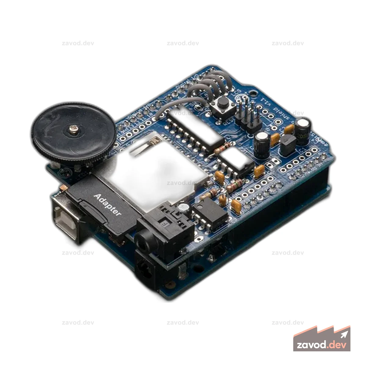Adafruit Wave Shield для комплекта Arduino [v1.1]