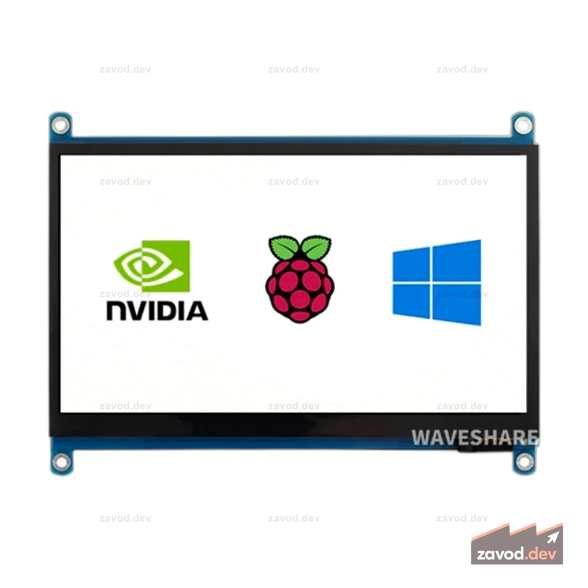 Waveshare 7-дюймовый емкостный сенсорный ЖК-экран HDMI (H) 1024 × 600 с поддержкой различных систем
