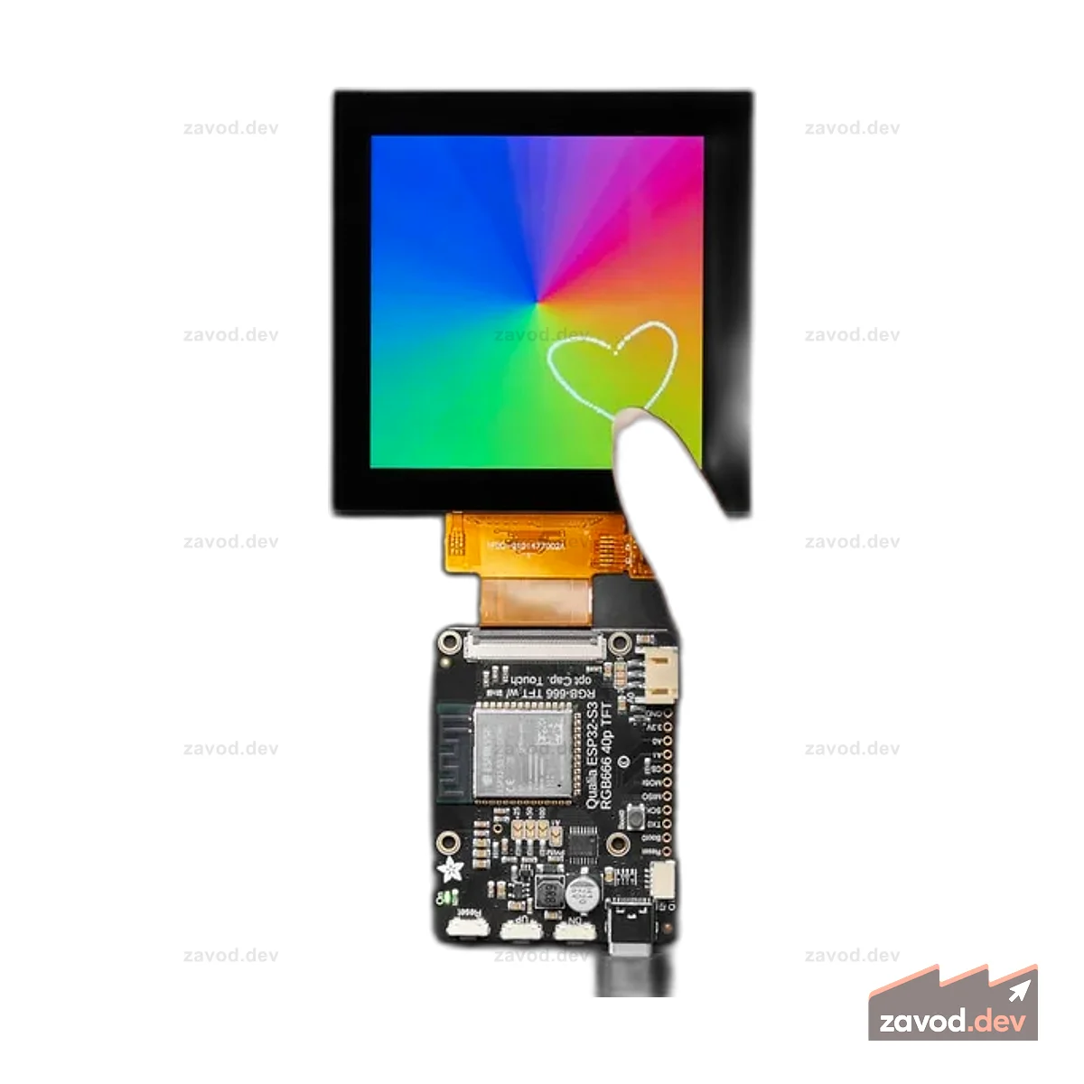 Квадратный TFT-дисплей RGB 666 TTL — 3,4 дюйма, 480 x 480 пикселей, сенсорный — TL034WVS05CT-B1477A