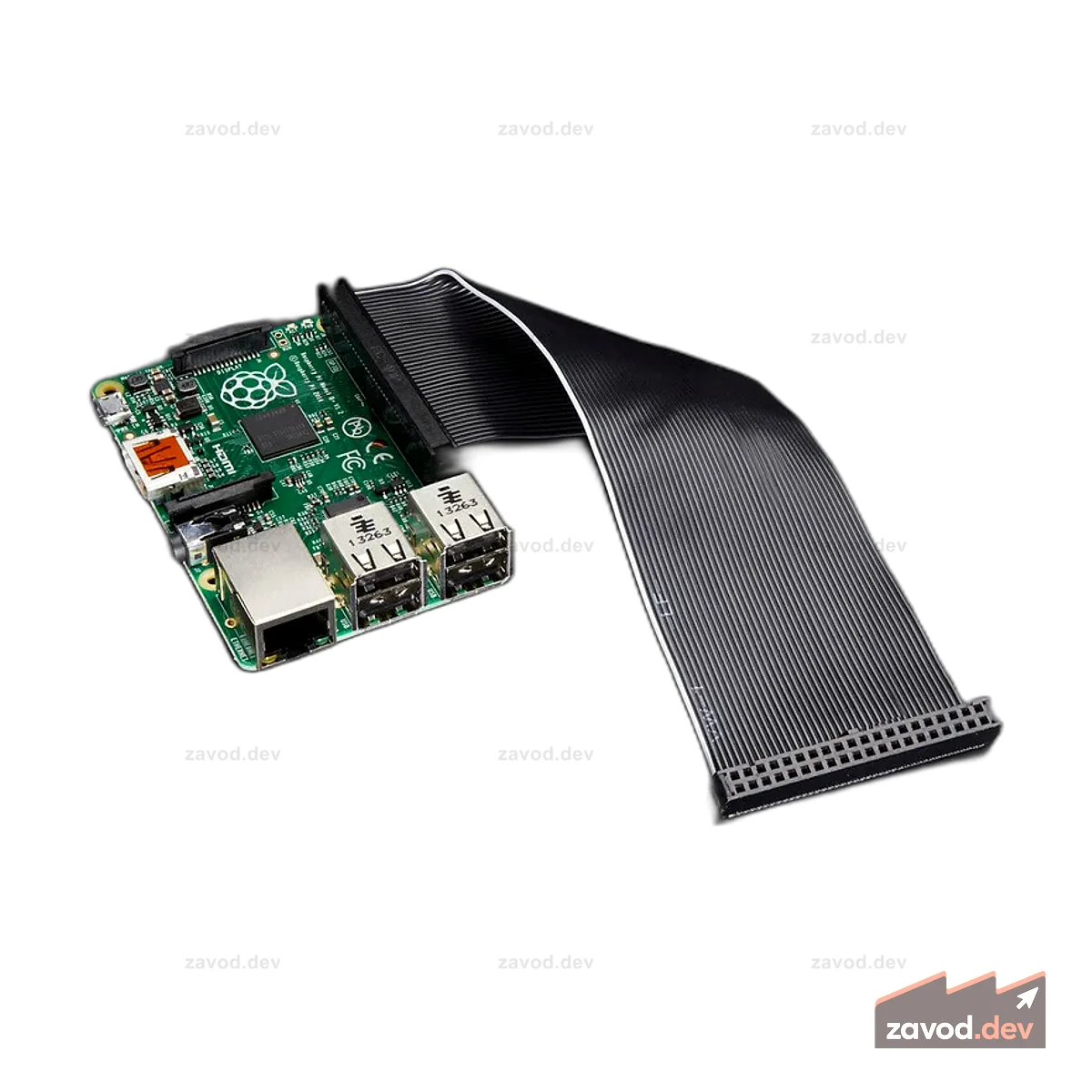 Ленточный кабель GPIO для Raspberry Pi Model A+/B+/Pi 2 (40 контактов)