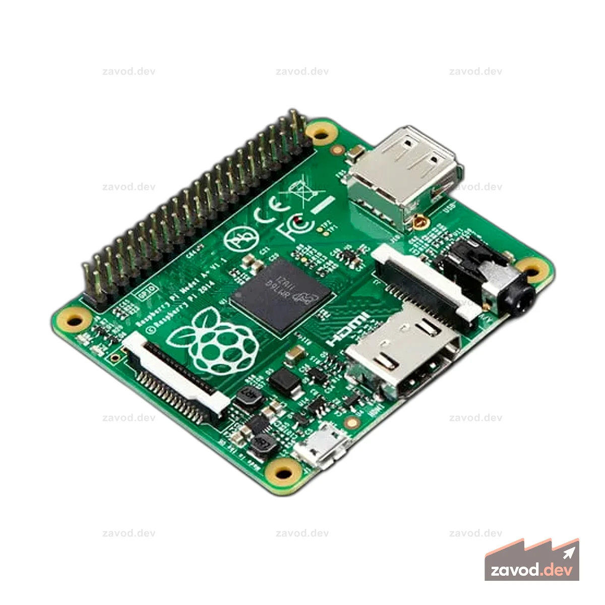 Raspberry Pi Модель A + 512 МБ ОЗУ