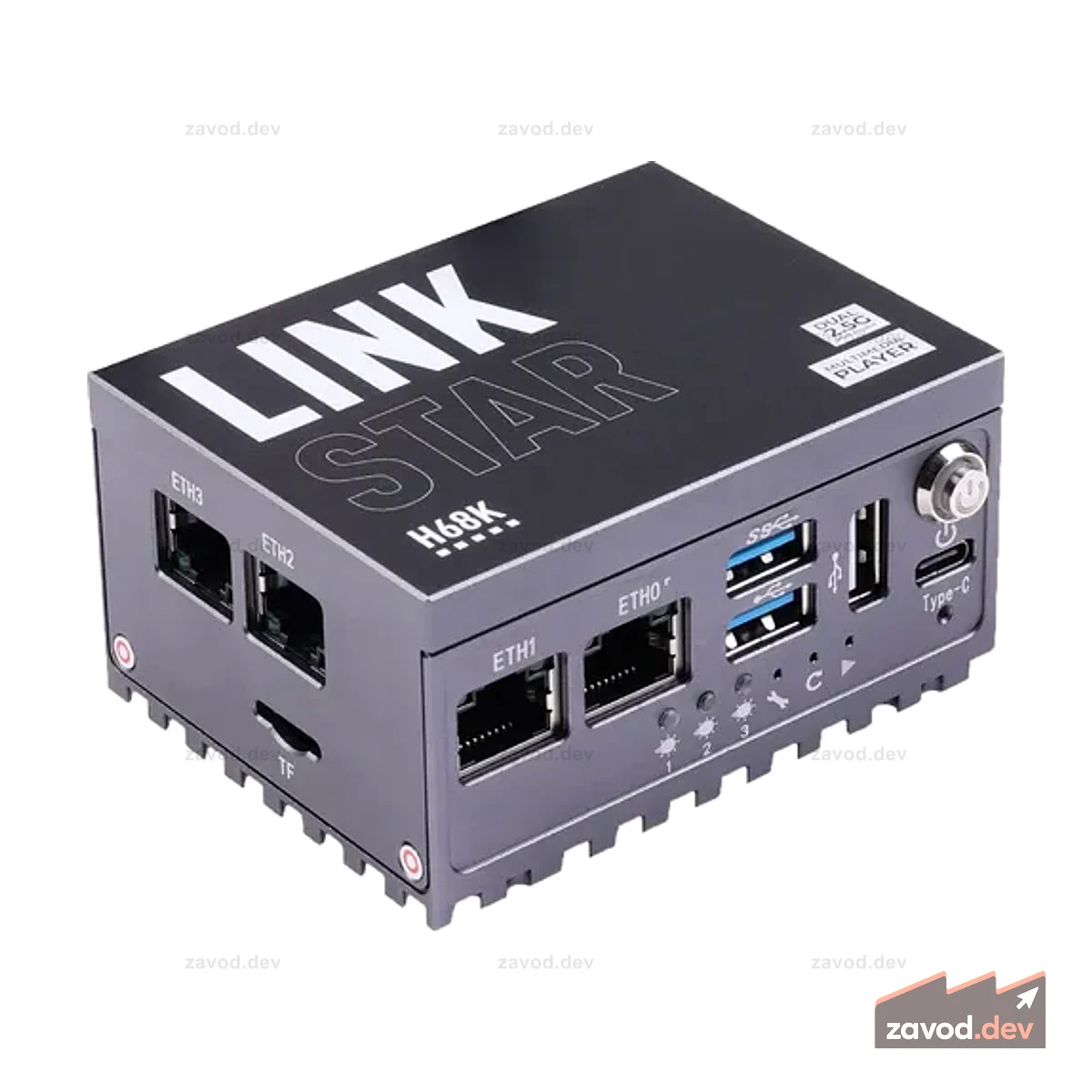 Маршрутизатор LinkStar-H68K-0232 с 2 ГБ ОЗУ и 32 ГБ eMMC, двумя Ethernet-портами 2,5G и двумя Ethernet-портами 1G, выходом 4K, предустановленным Android 11, поддержкой Lubuntu 20.04 и OpenWRT, Home Assistant
Портативный маршрутизатор