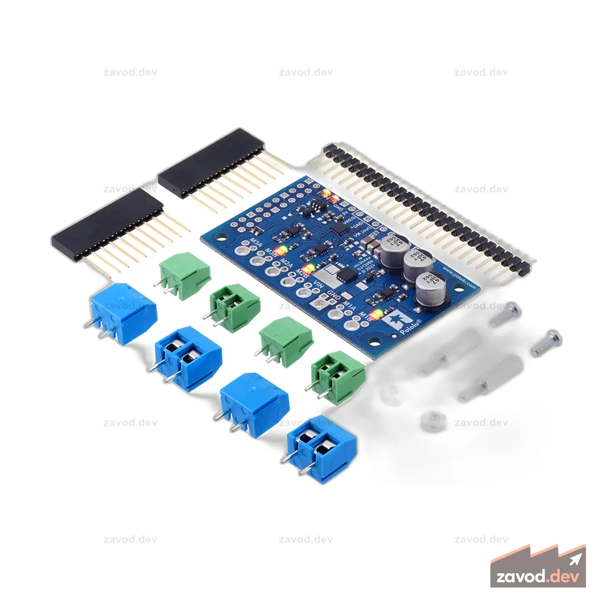 Pololu Motoron M3H550 Комплект контроллера тройного двигателя для Raspberry Pi