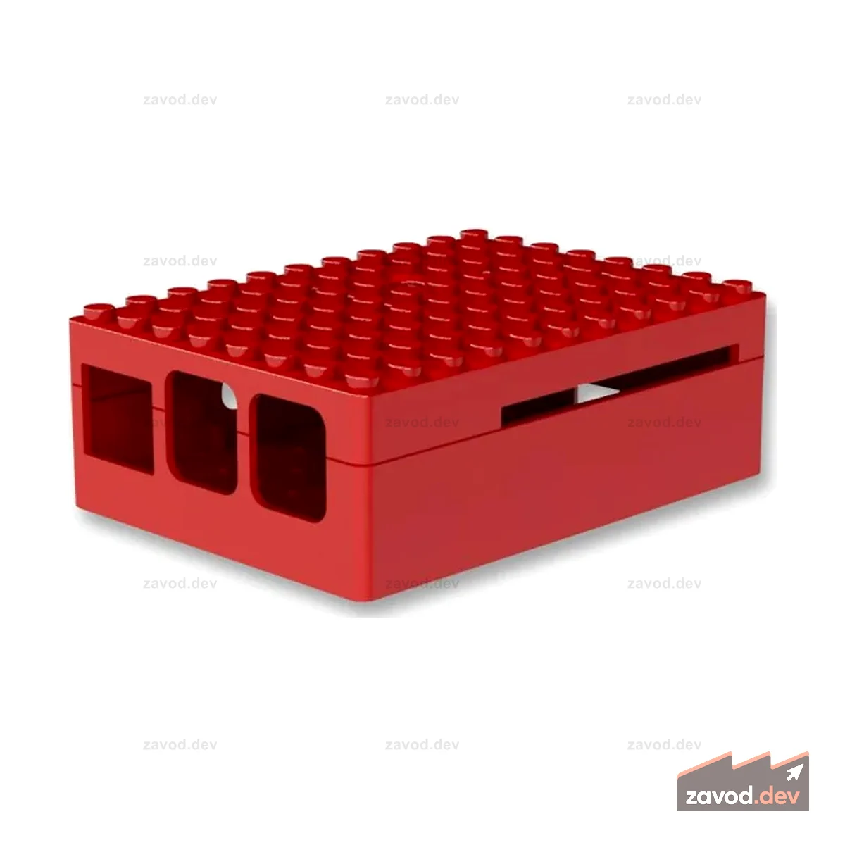 Корпус PI-Blox ABS Красный Модель 2 B