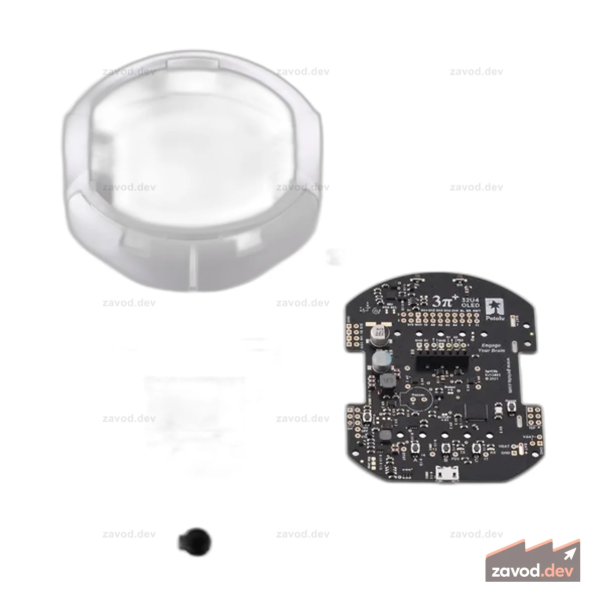 Комплект робота 3pi+ 32U4 OLED с двигателями HPCB 15:1