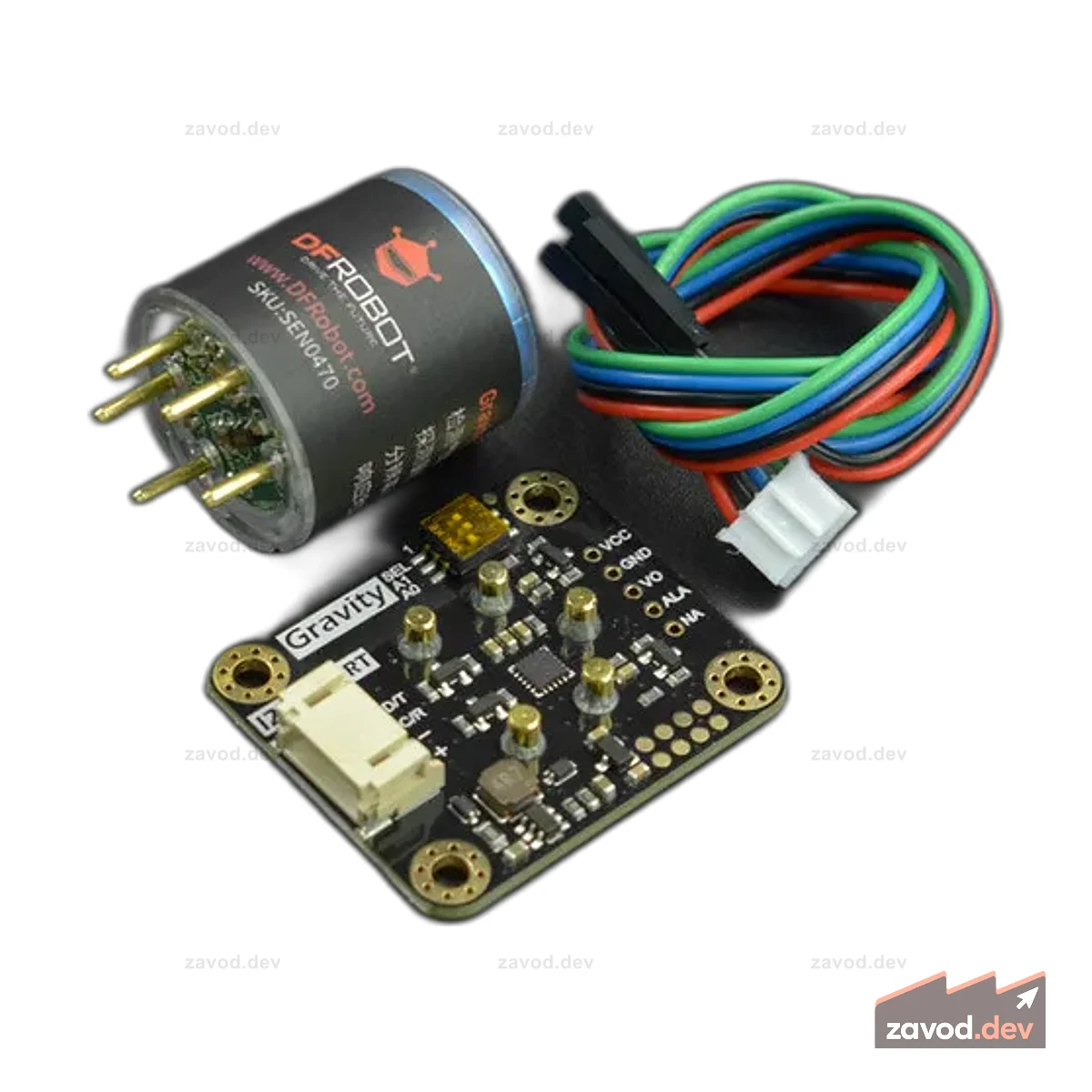 Гравитация: Датчик SO2 (калиброванный) - I2C и UART
