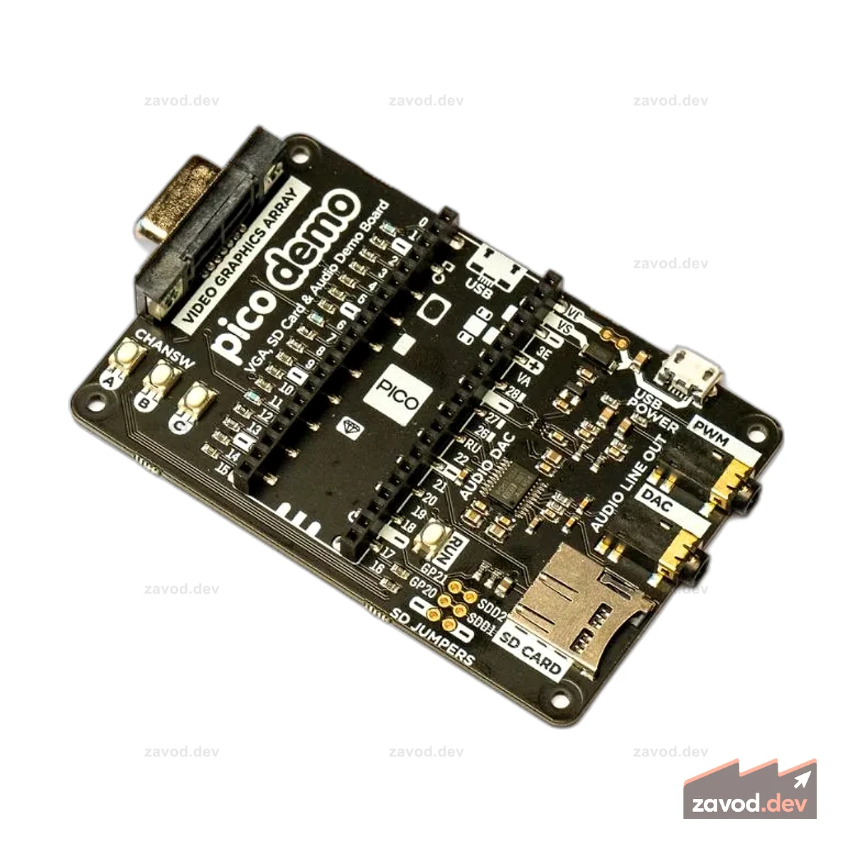 Демо-база Pimoroni Pico VGA