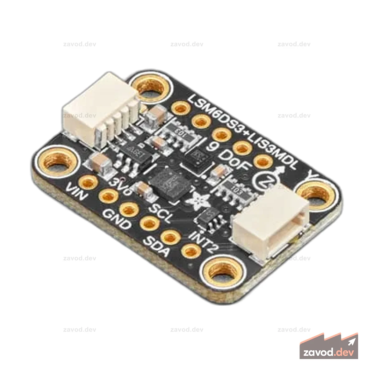 Adafruit LSM6DS3TR-C + LIS3MDL — прецизионный IMU с 9 степенями свободы