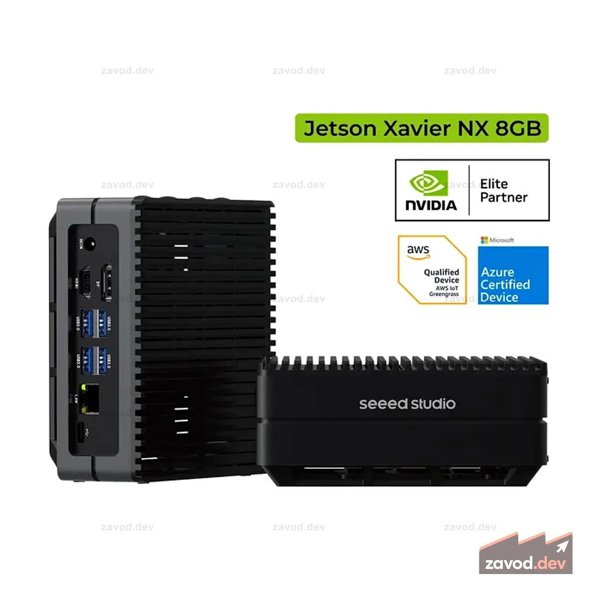 reComputer J2021 (без адаптера питания) — компьютер Edge AI с NVIDIA® Jetson™ Xavier NX 8 ГБ