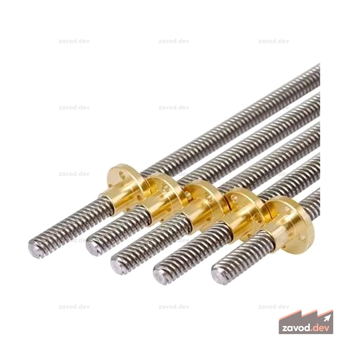 HKD M8 LEAD SCREW+NUT 300MM