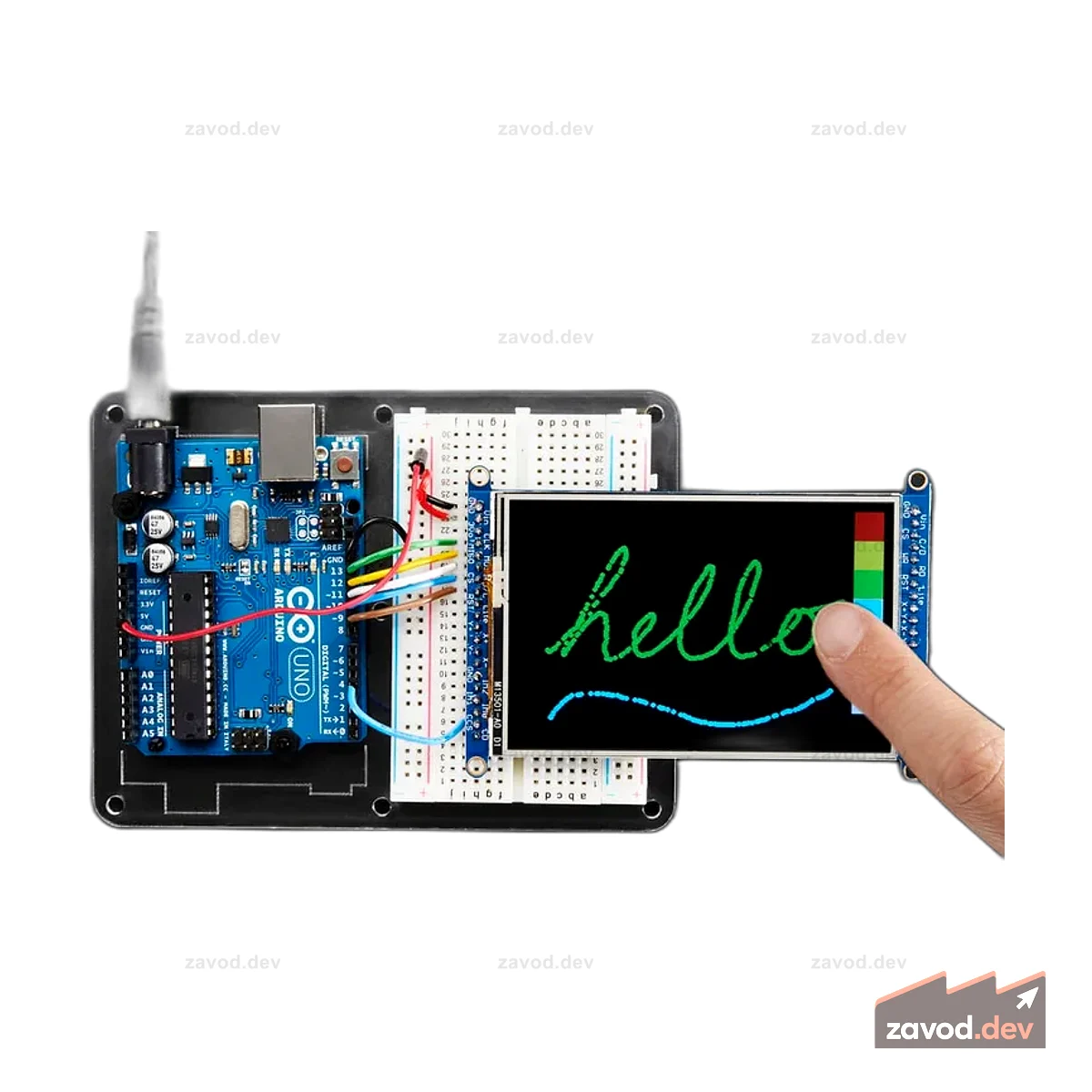 Adafruit 3,5 дюйма TFT 320x480 + коммутационная плата с сенсорным экраном и разъемом MicroSD — HX8357D