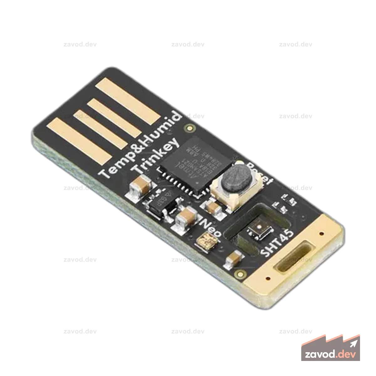 Adafruit SHT45 Trinkey — USB-датчик температуры и влажности с тефлоновым покрытием