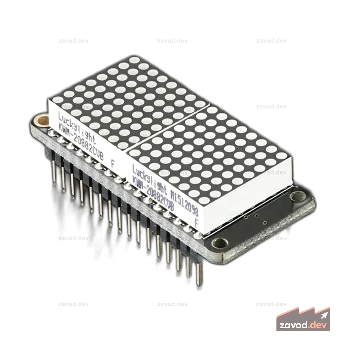 Комплект светодиодного матричного дисплея Adafruit 0,8 8x16 FeatherWing - зеленый