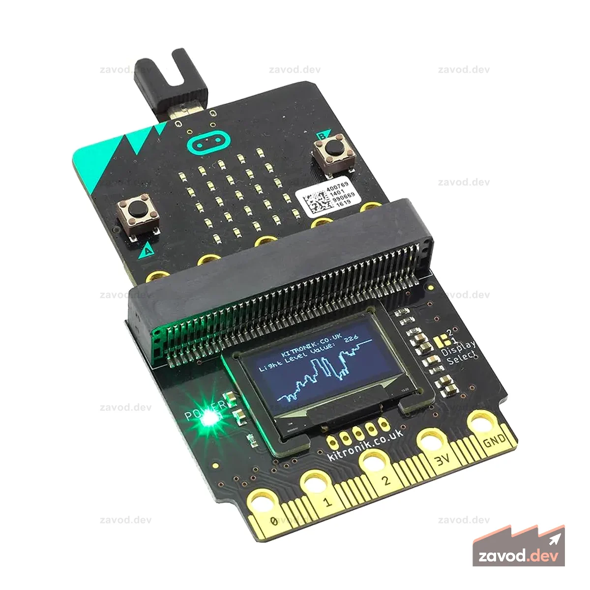 Kitronik :VIEW Graphics128 OLED дисплей 128x64 для BBC micro:bit
