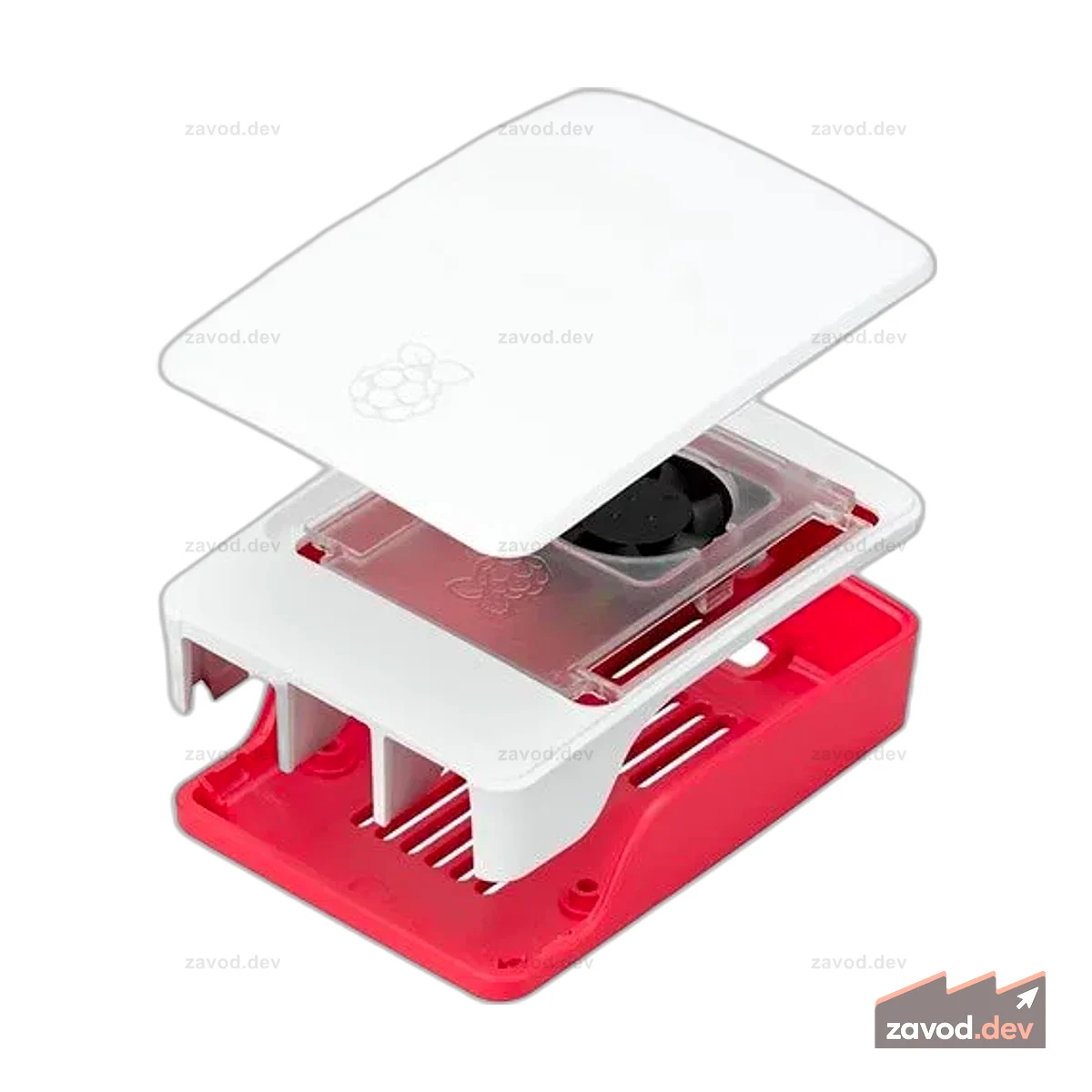 RASPBERRY PI 5B ENCL+FAN RW