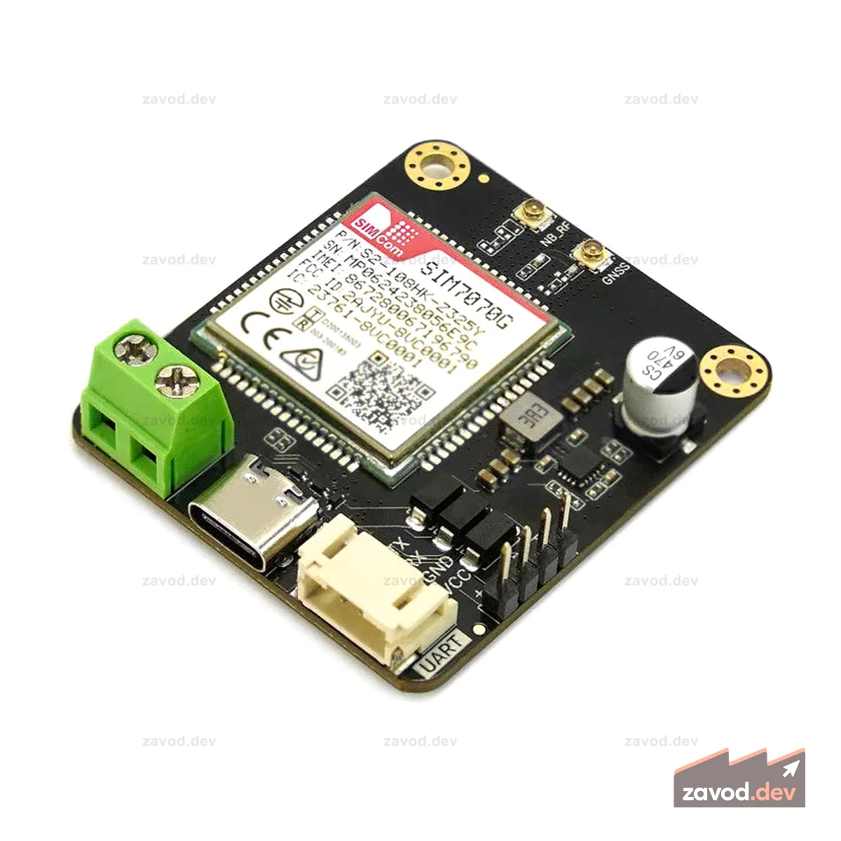 SIM7070G Глобальный модуль связи NB-IoT с GNSS-позиционированием
