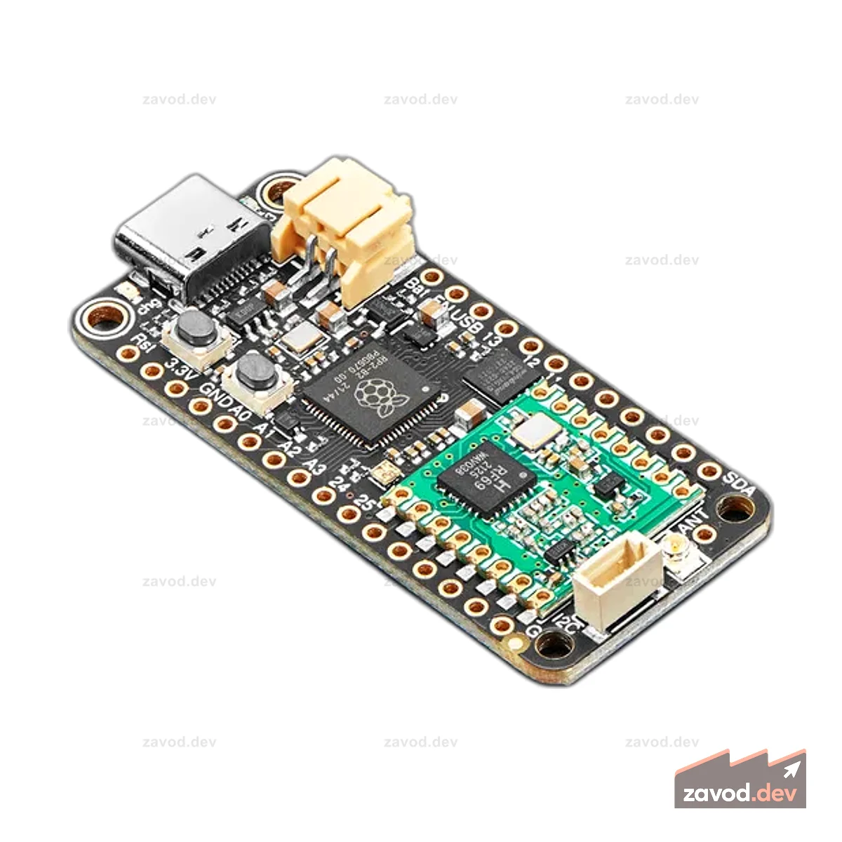 Пакетная радиосвязь Adafruit Feather RP2040 RFM69 — 868 или 915 МГц RadioFruit и STEMMA QT