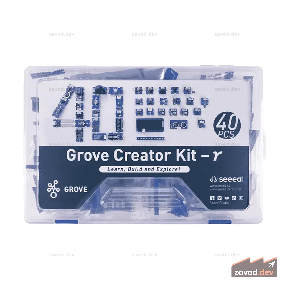 Grove Creator Kit — γ/40 функциональных модулей Grove в одной коробке, экономичные, бесплатные и подробные руководства, удобные для начинающих, помощник в проекте