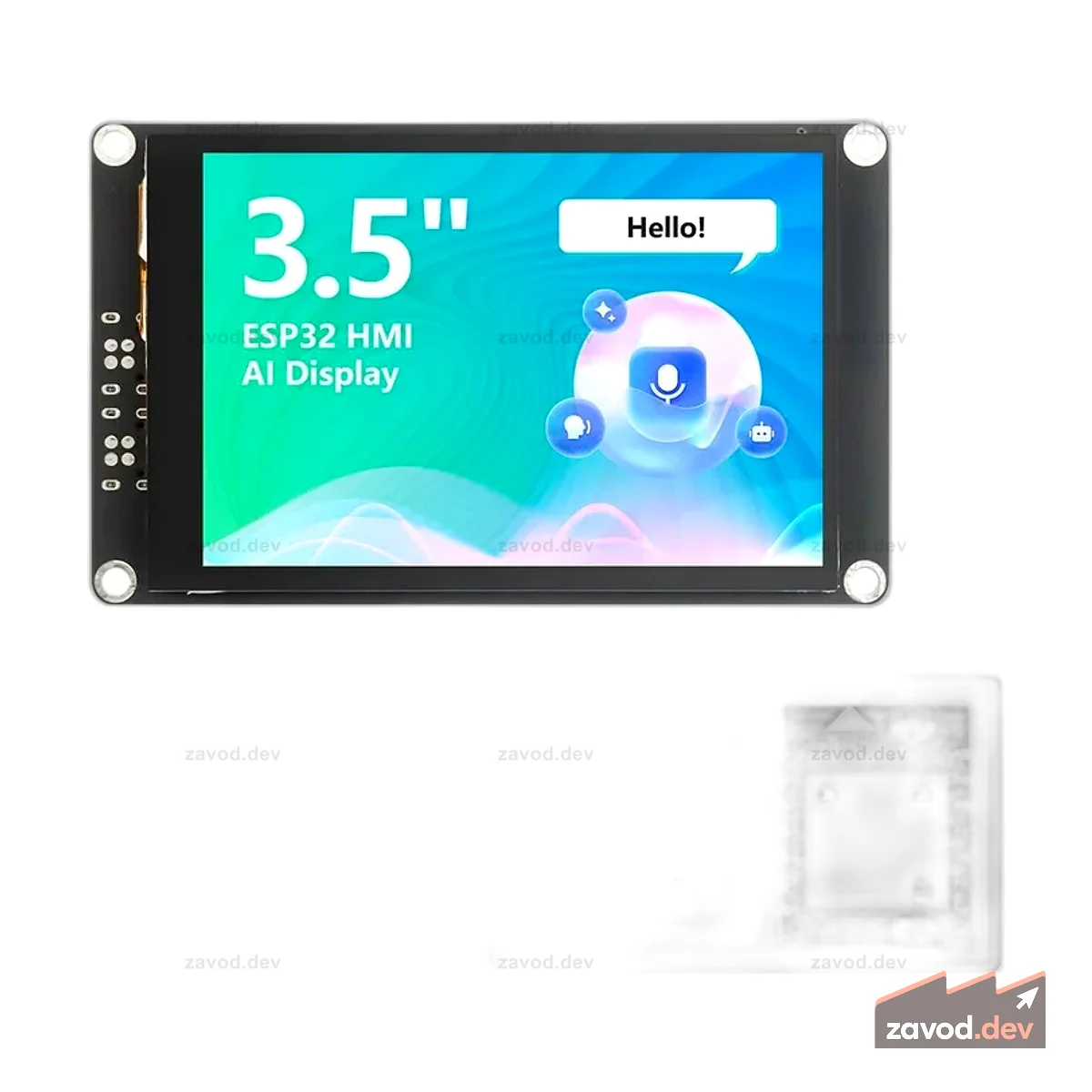 CrowPanel Advance 3,5-дюймовый ESP32-S3 AI HMI-дисплей для Meshtastic — сенсорный IPS-экран 480x320 с корпусом