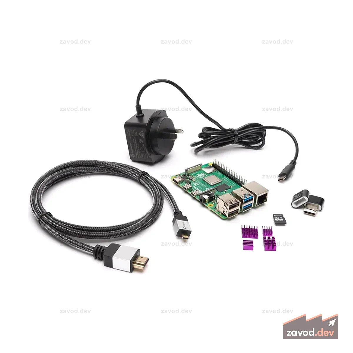 Базовый комплект Raspberry Pi 4 — 2 ГБ