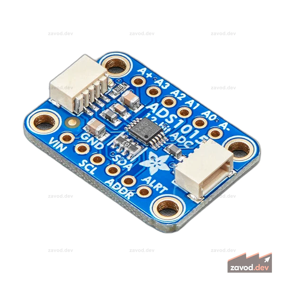 Adafruit ADS1015 12-битный АЦП - 4-канальный с усилителем с программируемым усилением