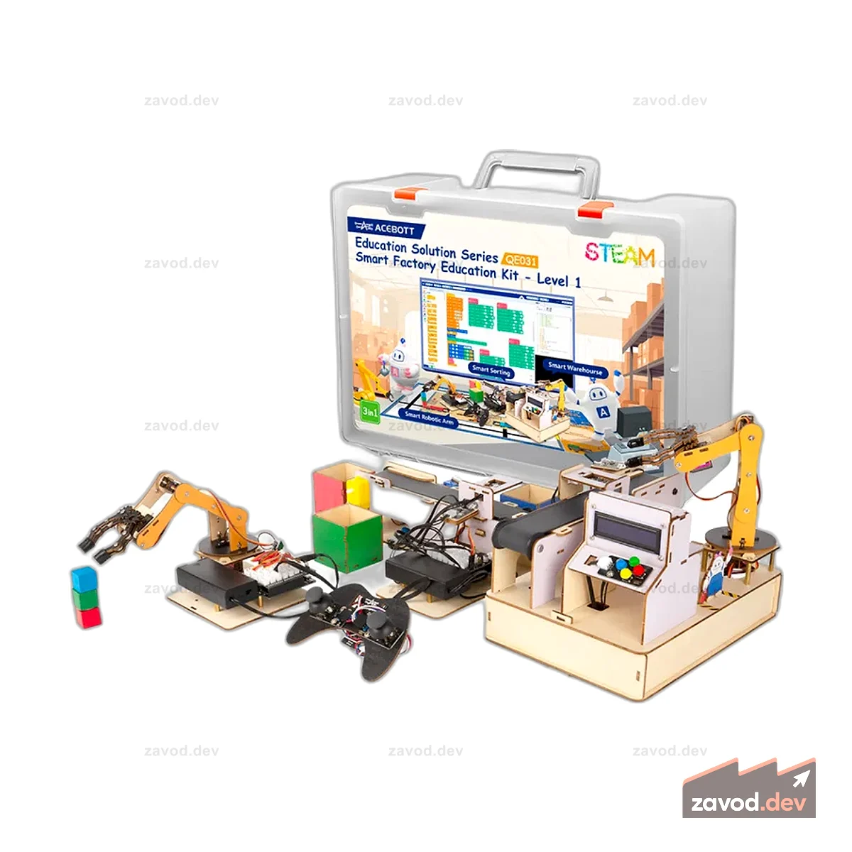 ACEBOTT QE031 Комплект для обучения STEM Smart Factory, уровень 1