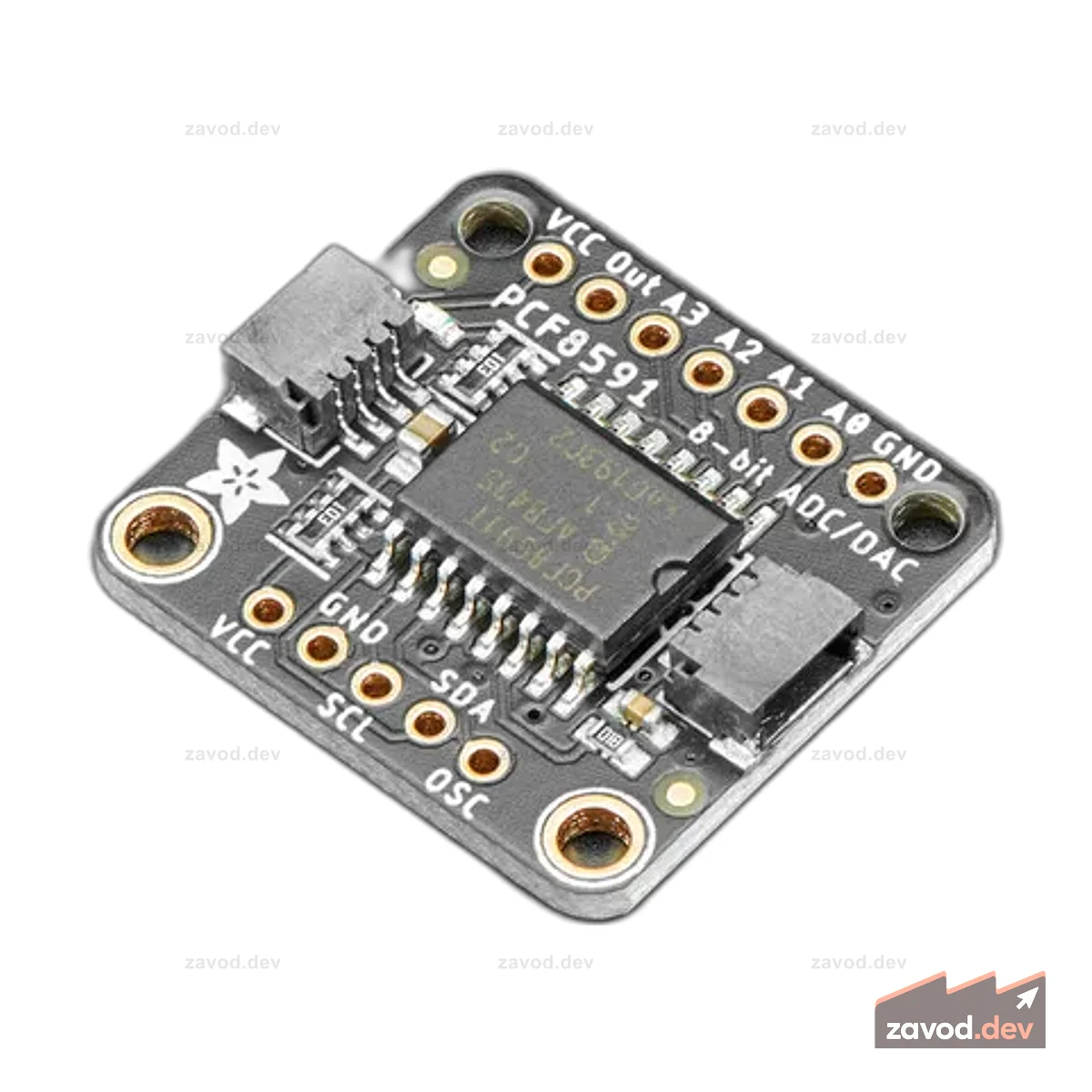 Adafruit PCF8591 Quad 8-битный АЦП + 8-битный ЦАП - STEMMA QT / Qwiic