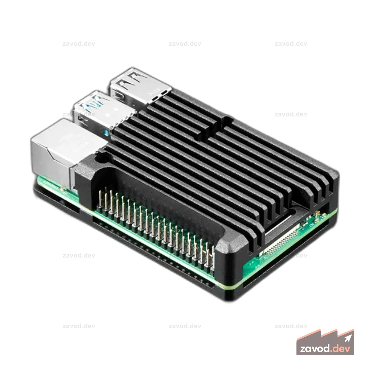 Алюминиевый металлический радиатор Raspberry Pi 4 — без вентиляторов