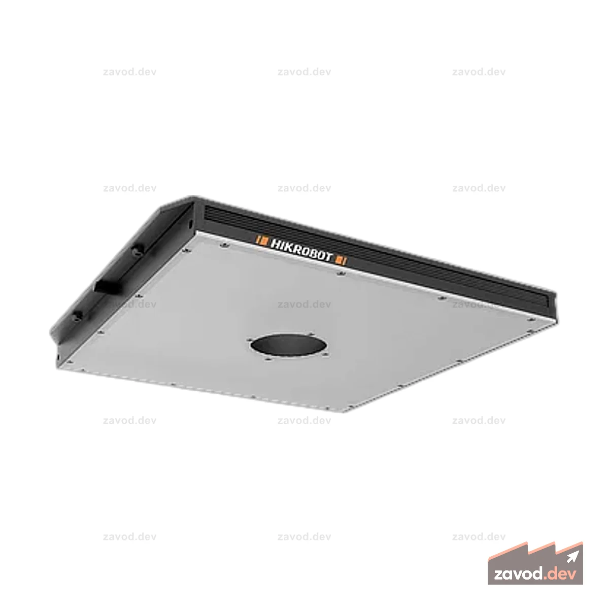 Плоский светильник с отверстием250x150белый