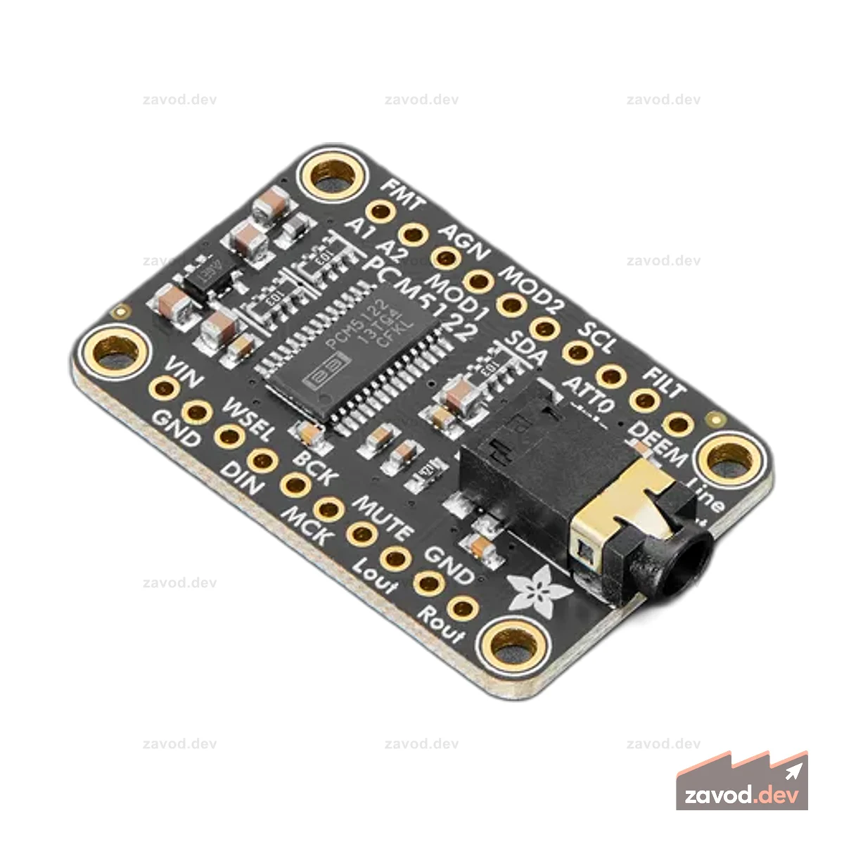 ЦАП Adafruit PCM5122 I2S с линейным выходом - HW, I2C или SPI
