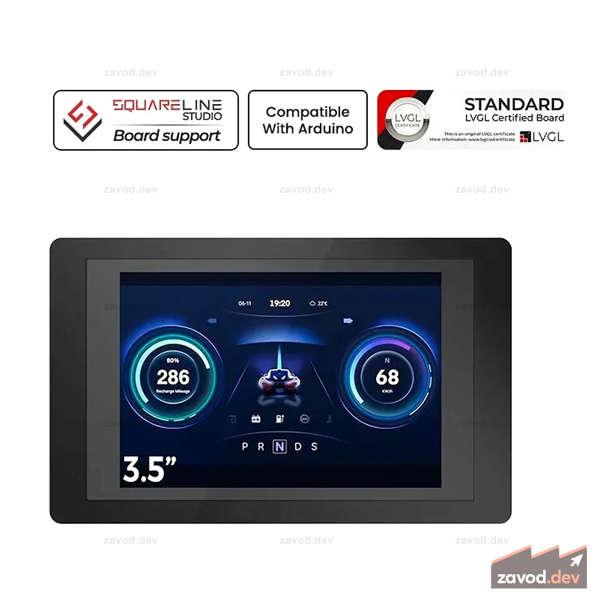 Терминал CrowPanel ESP - ESP32 3,5-дюймовый параллельный сенсорный RGB-дисплей с разрешением 480x320 пикселей