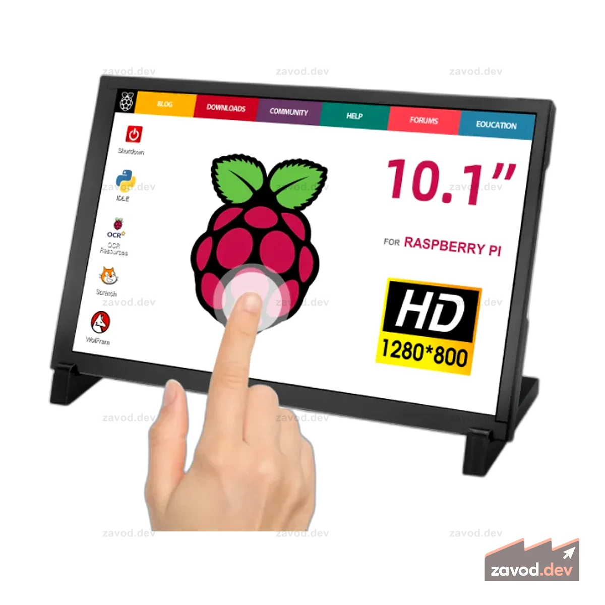 Elecrow 10,1-дюймовый сенсорный экран 1280x800 для Raspberry Pi и Jetson Nano PC