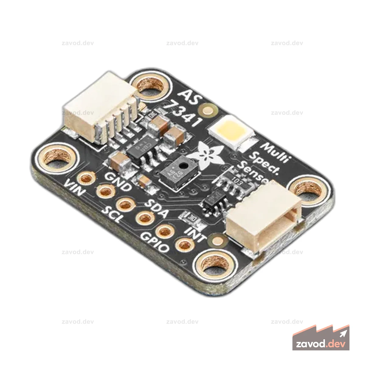 Adafruit AS7341 10-канальный датчик света/цвета - STEMMA QT / Qwiic