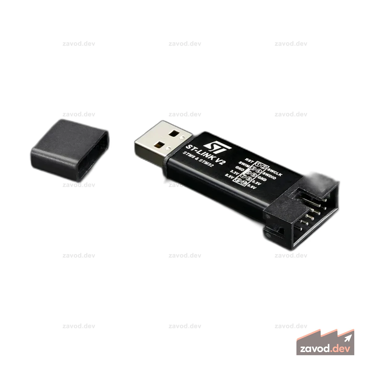 Эмулятор программатора ST-Link STM8/STM32 v2