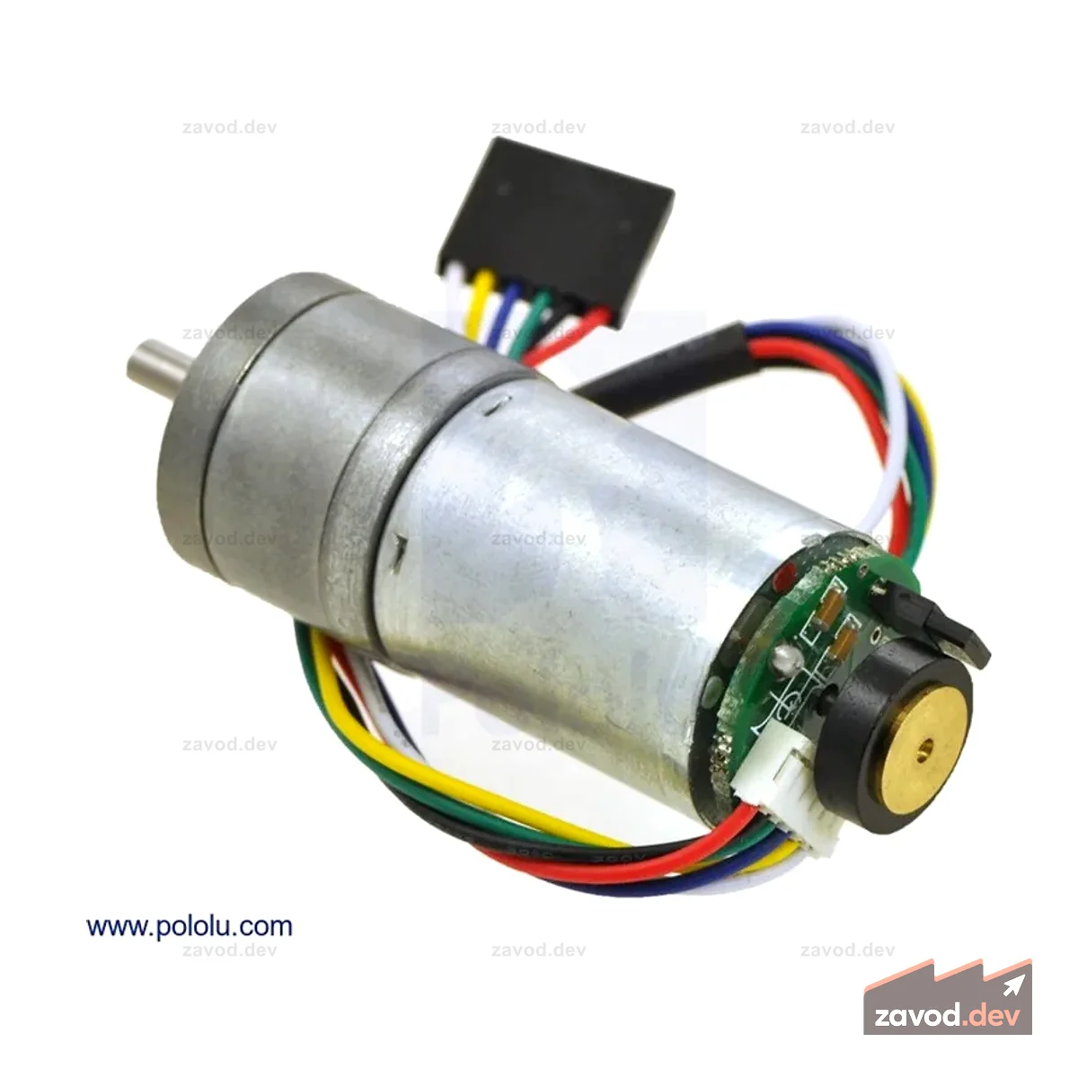 227:1 Металлический мотор-редуктор 25Dx56L мм MP 12V с энкодером 48 CPR
