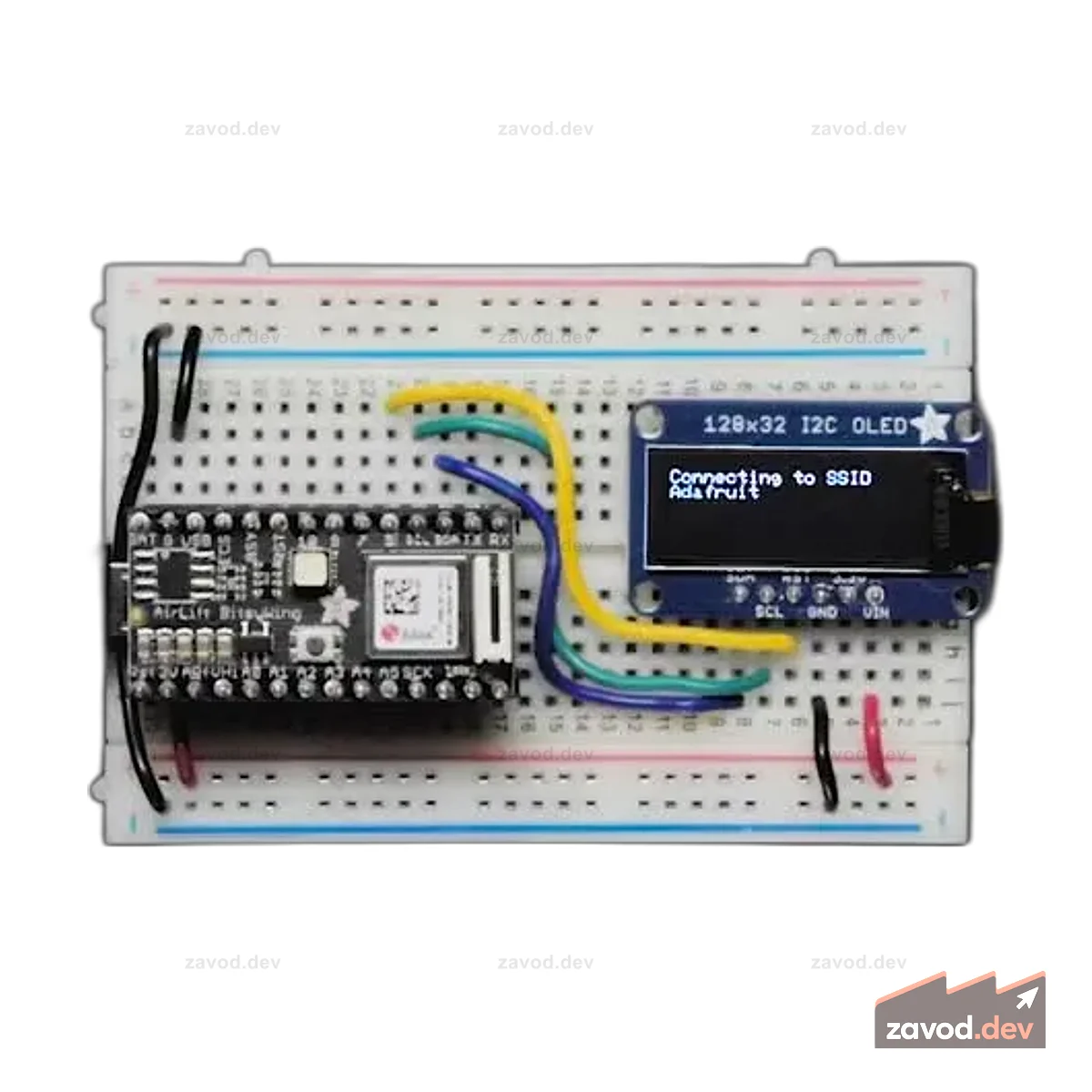 Дополнение Adafruit AirLift Bitsy — сопроцессор ESP32 WiFi