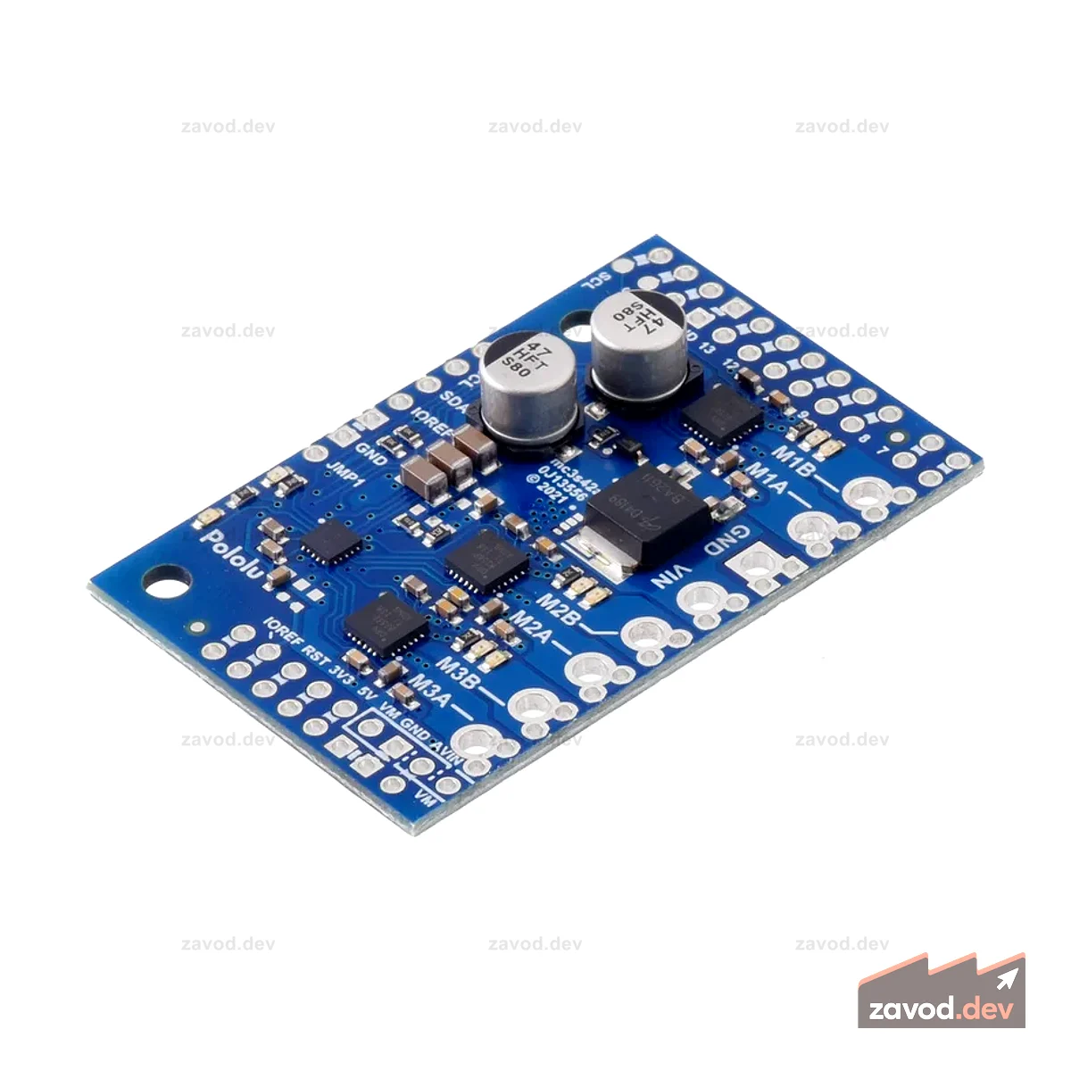 Motoron M3S256 Тройной щиток контроллера двигателя для Arduino (без разъемов)