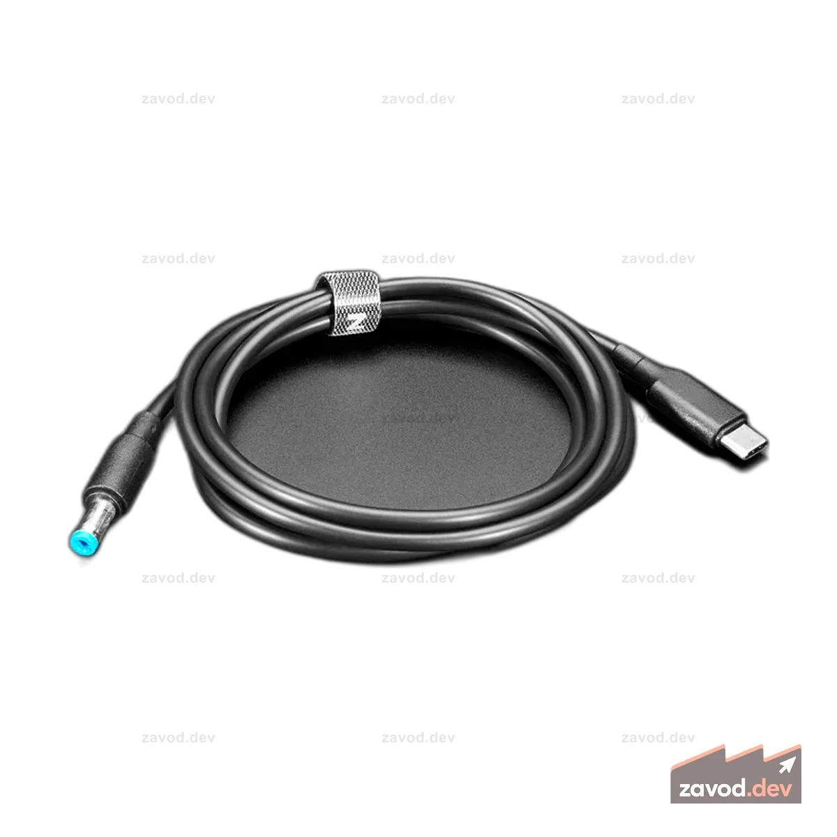 Кабель USB Type C 3.1 PD с цилиндрическим разъемом 5,5 мм — выход 20 В, 5 А — 1,2 м с электронной маркировкой
