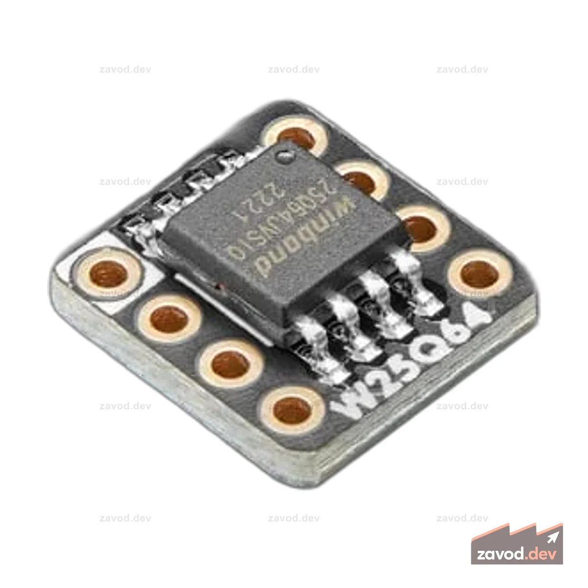 Коммутационная плата Adafruit QSPI DIP — W25Q64 — 64 Мбит, 8 МБ