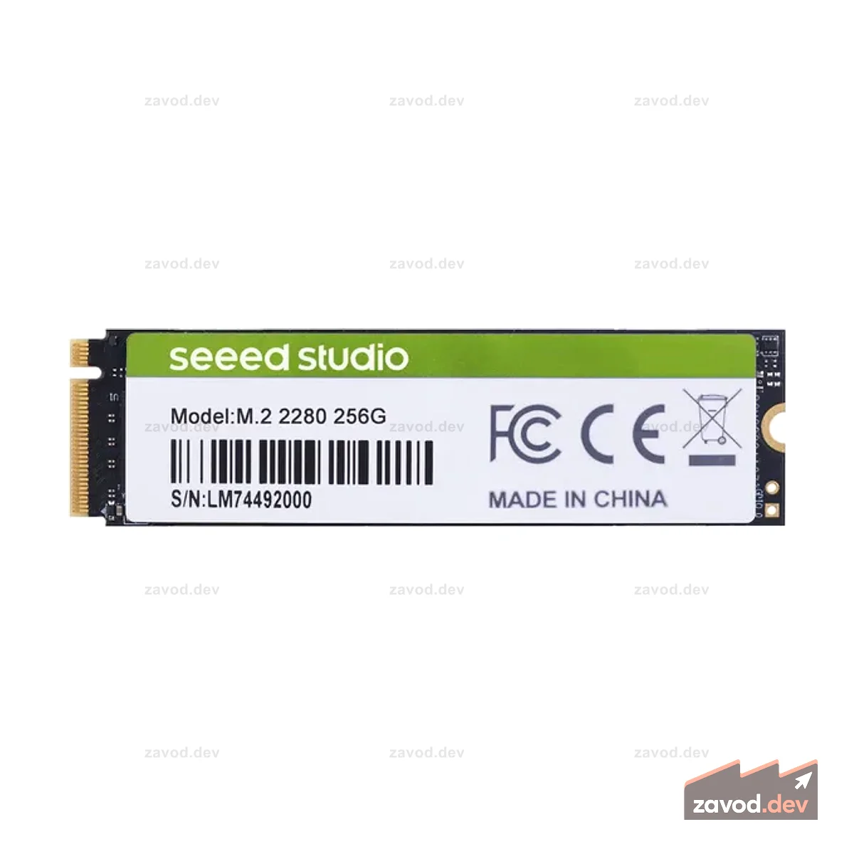 Внутренний твердотельный накопитель NVMe M.2 PCle Gen3x4 2280, 256 ГБ