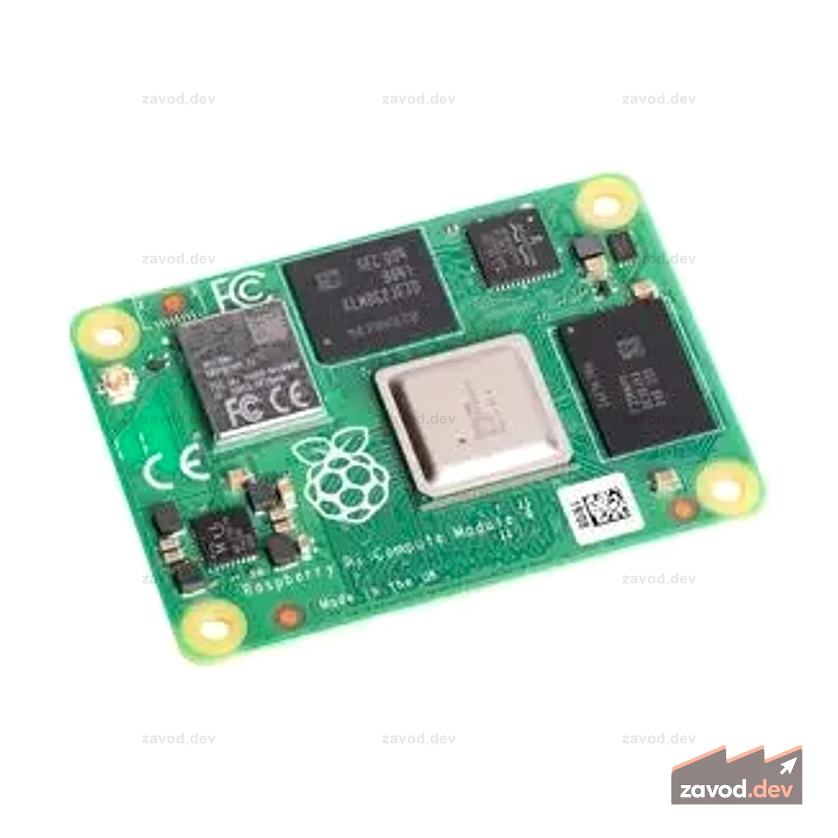 Вычислительный модуль Raspberry Pi 4, 4 ГБ ОЗУ, 8 ГБ eMMC, беспроводная связь, BCM2711, ARM Cortex-A72
