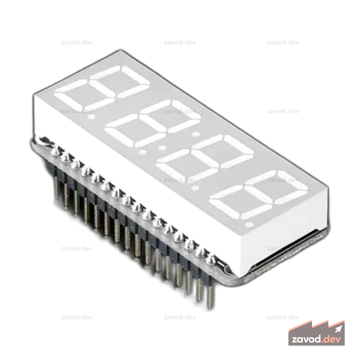 Adafruit 0,56" 4-значный 7-сегментный дисплей FeatherWing - желтый